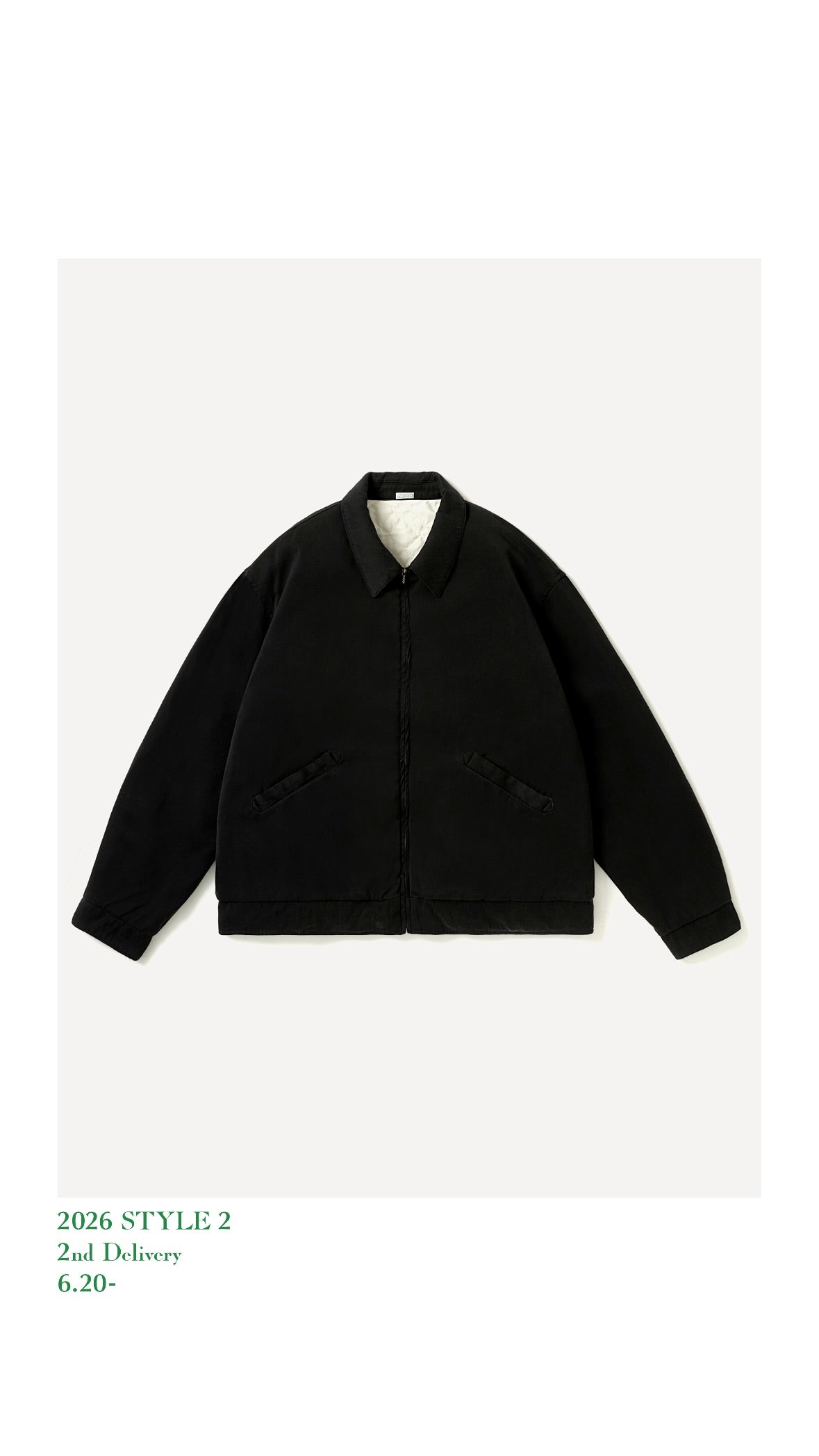 A.PRESSE 26AW Washed Silk Rayon Gabardine Jacket